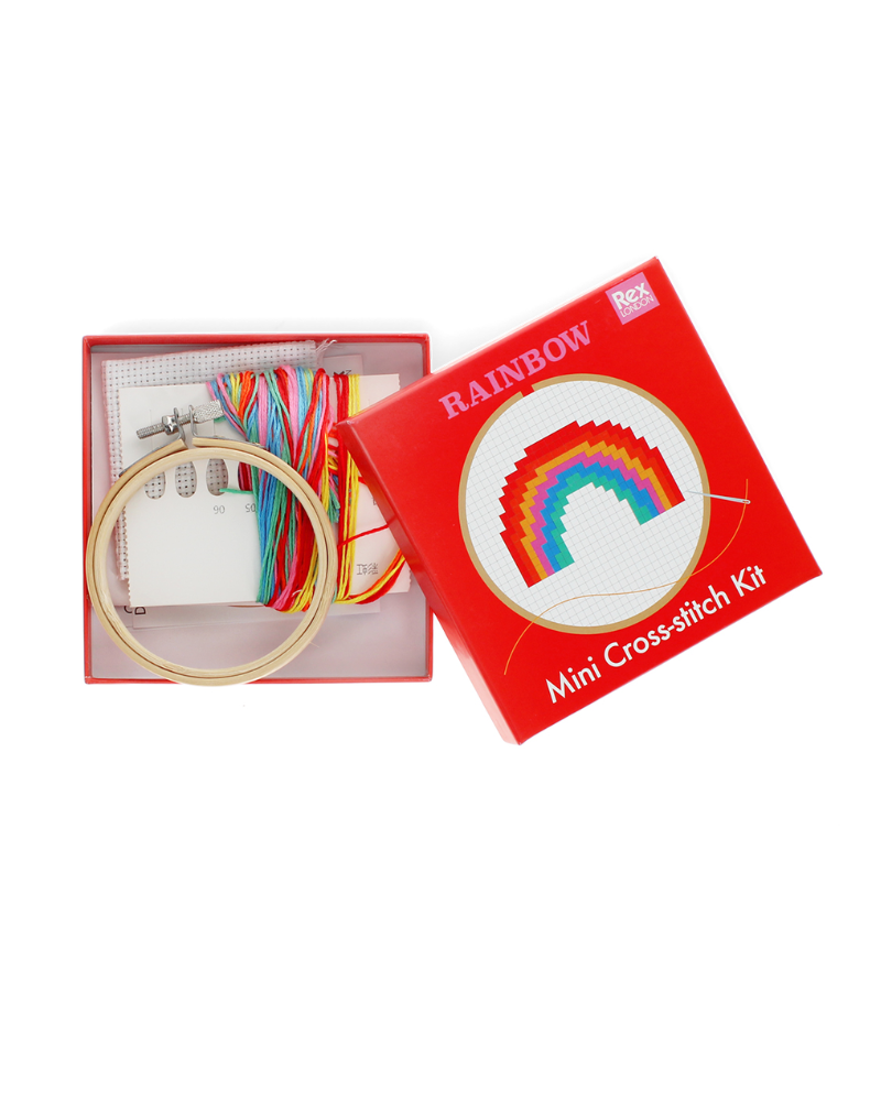 Mini Rainbow Cross-Stitch Kit