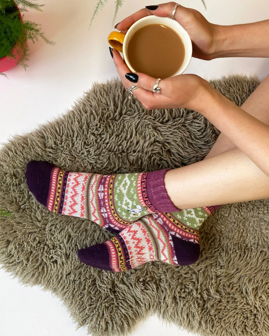 Moomin Fair Isle Snorkmaiden Socks