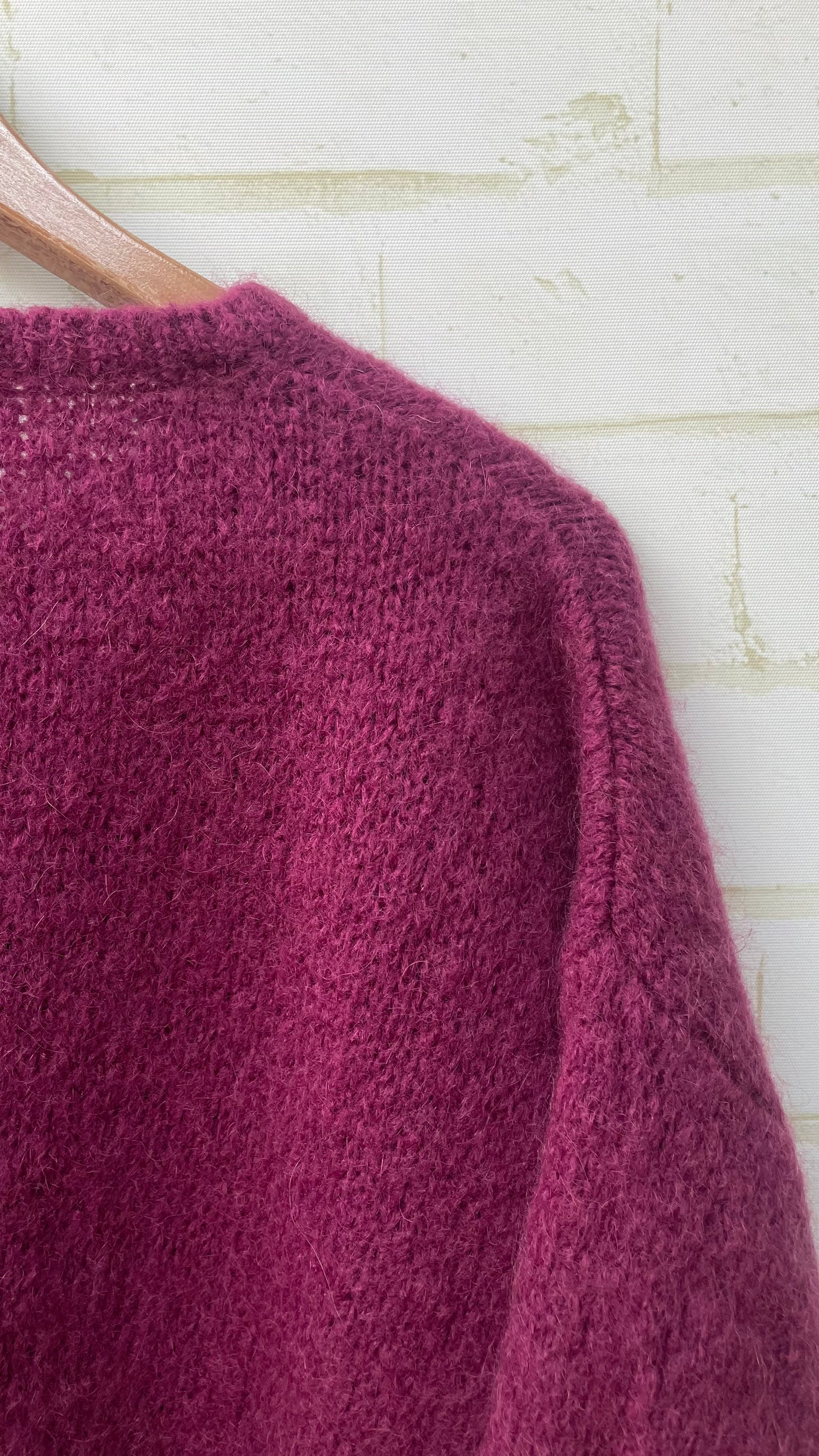 Mohair Cropped Sleeve Cardigan All Colours