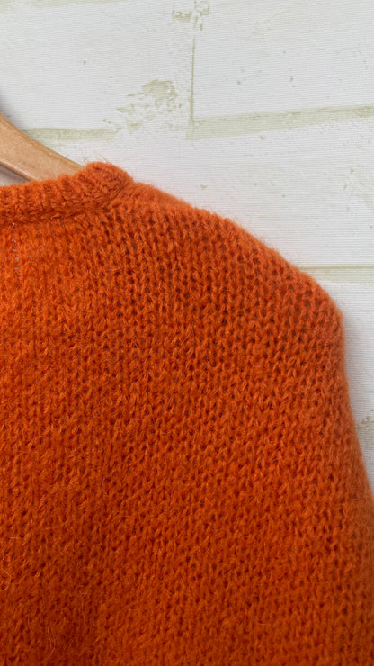 Mohair Cropped Sleeve Cardigan All Colours