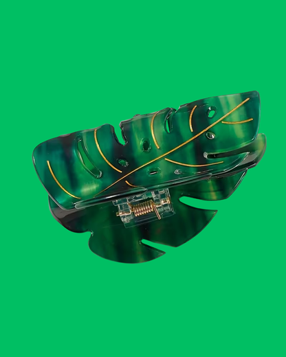 Monstera Leaf Hair Claw