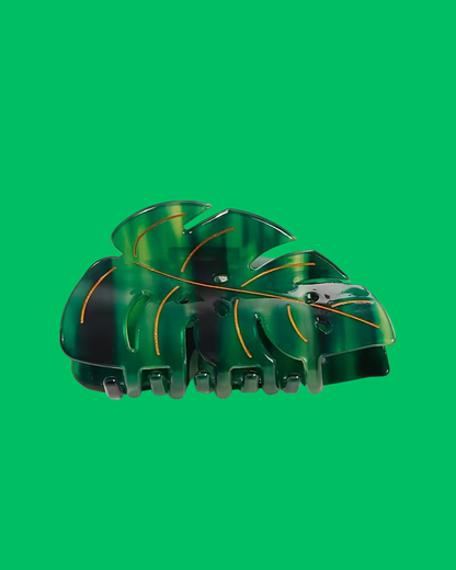 Monstera Leaf Hair Claw