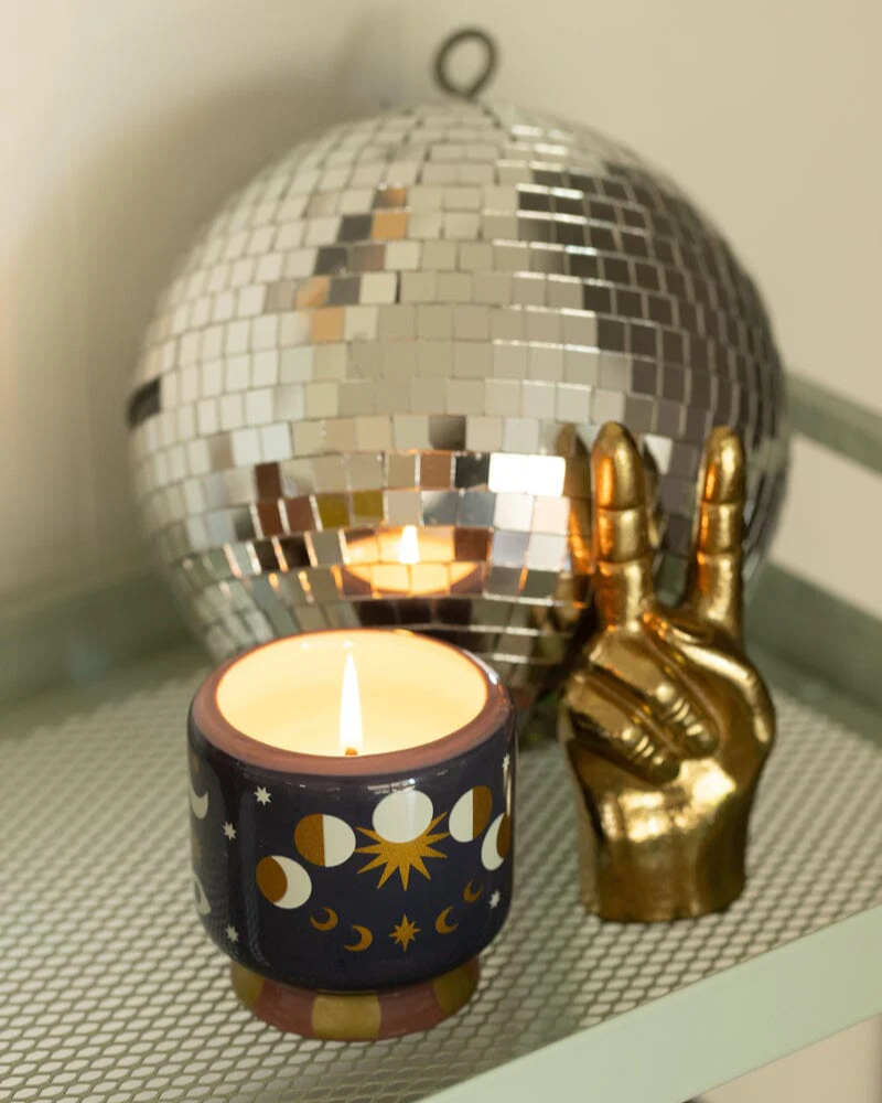 A Dopo Moon Phases Ceramic Candle Jasmine & Rose By Paddywax