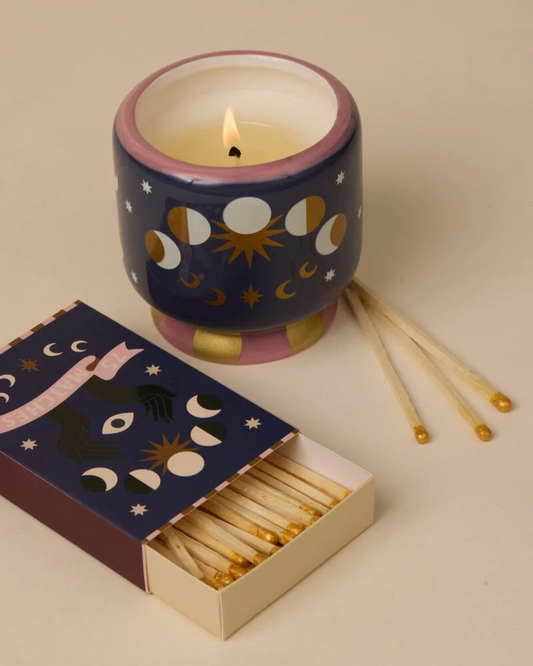 A Dopo Moon Phases Ceramic Candle Jasmine & Rose By Paddywax
