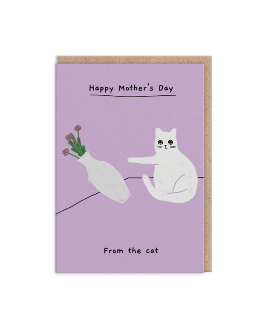 Happy Mother's Day From The Cat Greeting Card