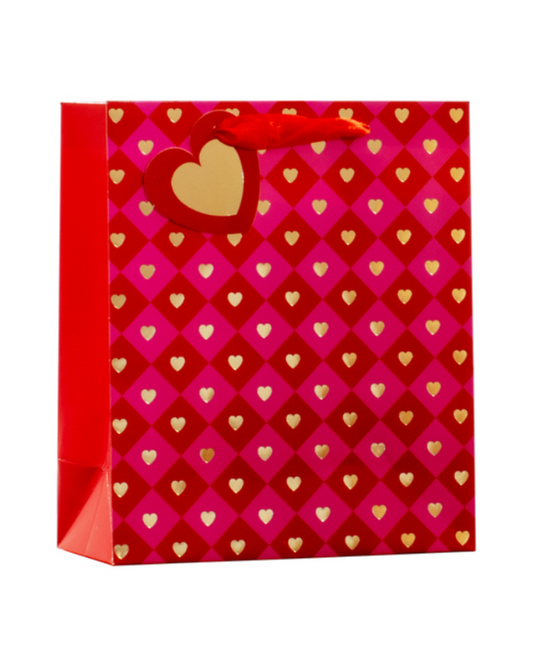 Partisan Hearts Foiled Gift Bag