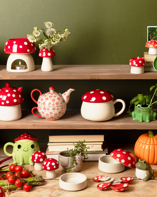 Mushroom Bud Vase