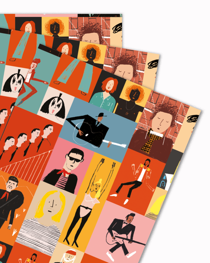 Musicians Gift Wrap Sheet