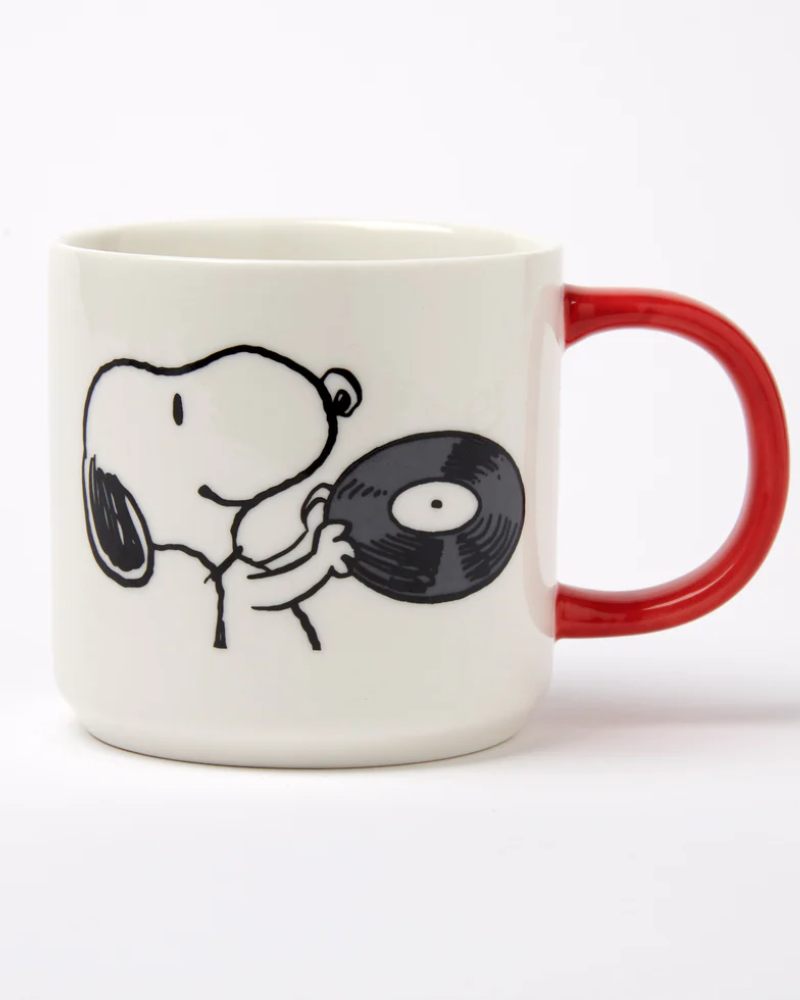 Peanuts Snoopy Music Is Life Vinyl Mug