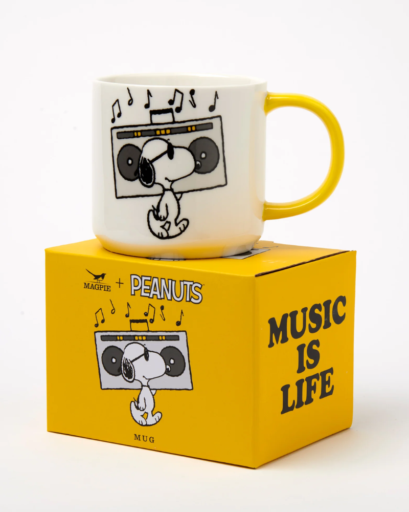 Peanuts Snoopy Music is Life Mug