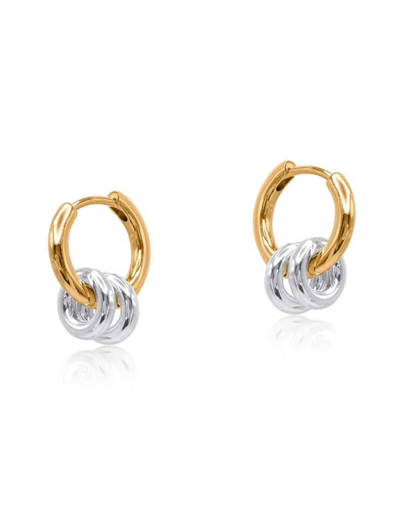 Mafalda Hoop Earrings Rings In Silver