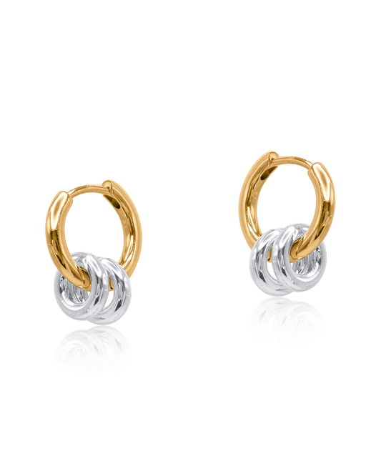 Mafalda Hoop Earrings Rings In Silver