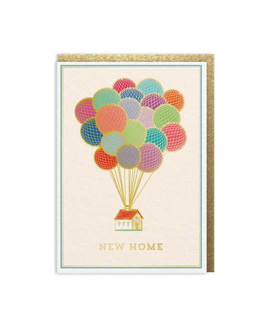 Balloons House New Home Greeting Card