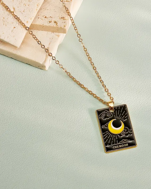 The Moon Tarot Card Necklace