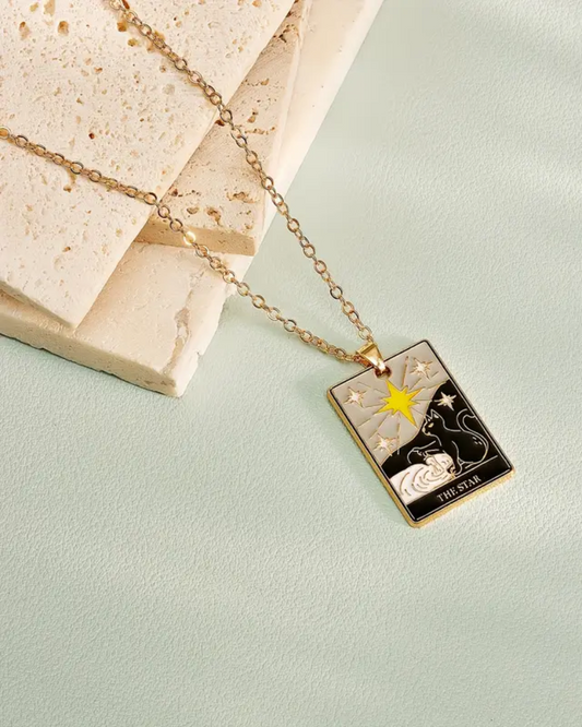 The Stars Tarot Card Necklace