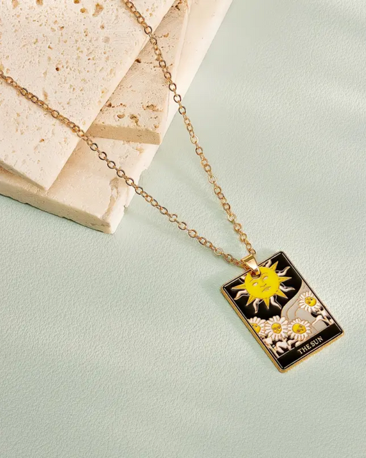 The Sun Tarot Card Necklace