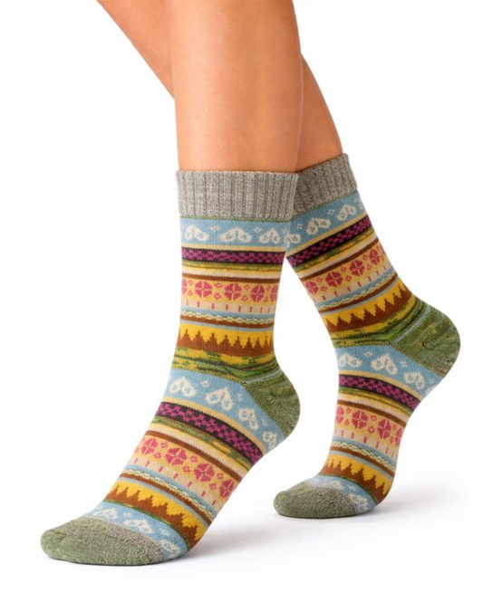 Nordic Design Short Wool Blend Boot Socks Assorted