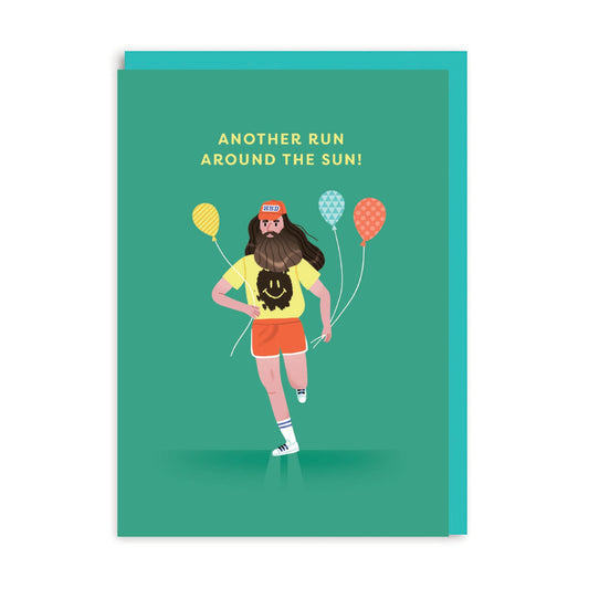 Forest Gump Run Around The Sun Birthday Card
