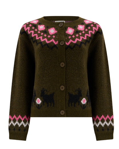 Olana Goat Meadow Fairisle Cardigan