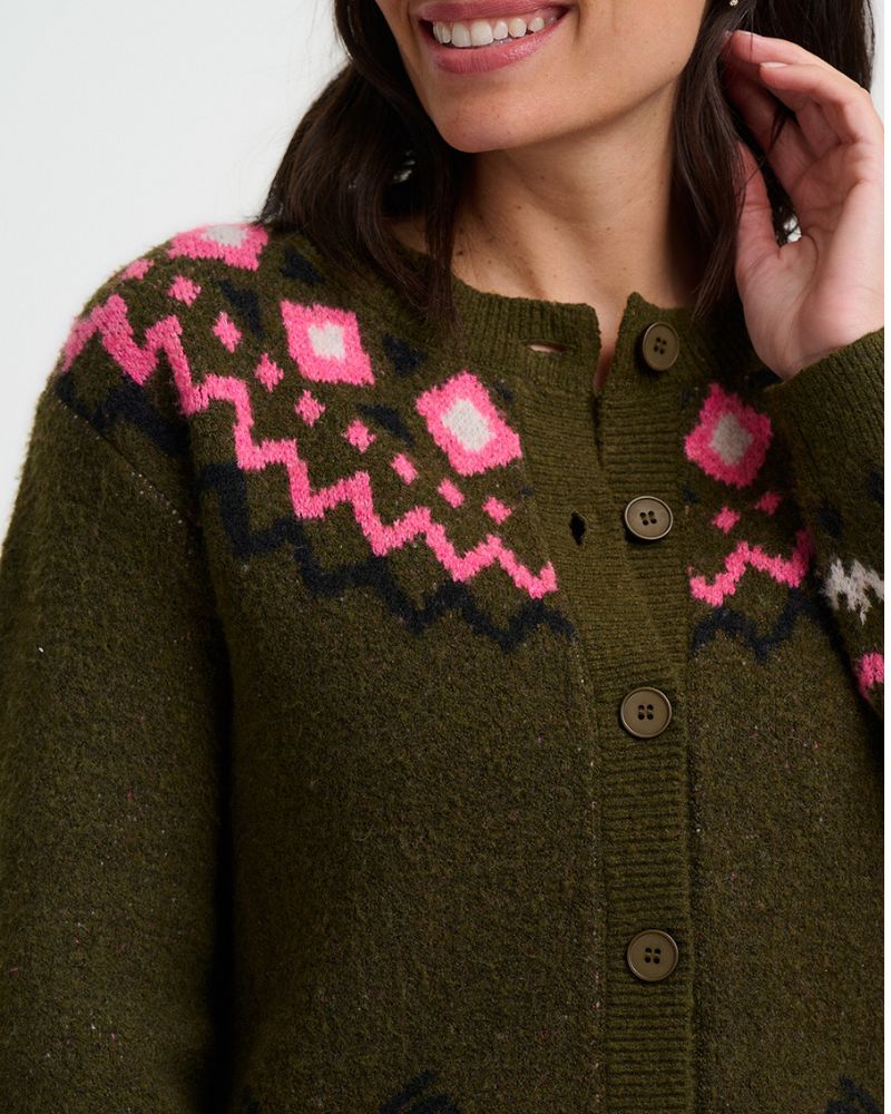 Olana Goat Meadow Fairisle Cardigan