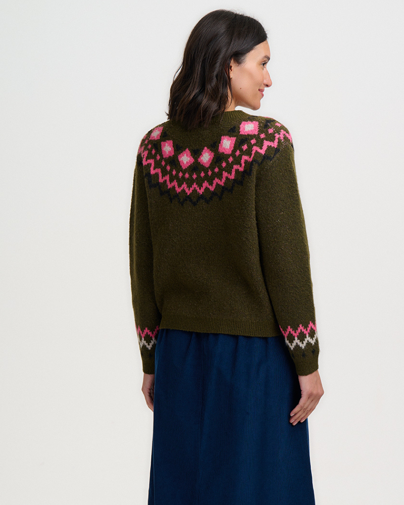 Olana Goat Meadow Fairisle Cardigan