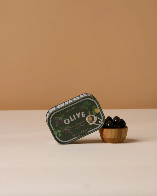Olive Bistro Tin Candle Paddywax