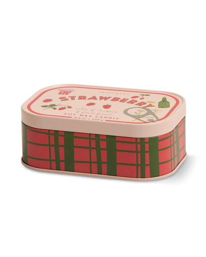 Strawberry Bistro Tin Candle Paddywax