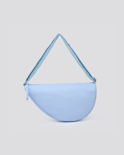 Asymmetric Vegan Leather Crossbody Bag Assorted Colours