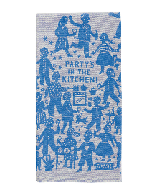Party's In The Kitchen Dish Towel