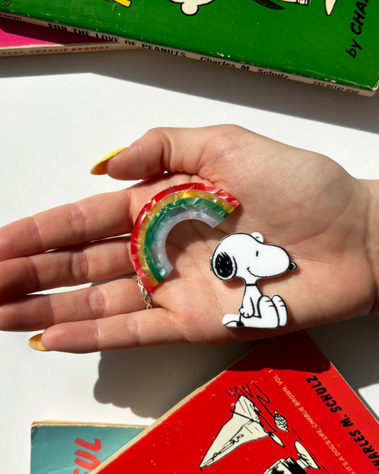Peanuts Snoopy & Rainbow Hair Clips Set of 2