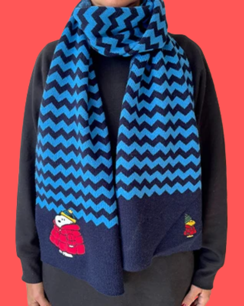 Peanuts Snoopy Puffa Coat Scarf