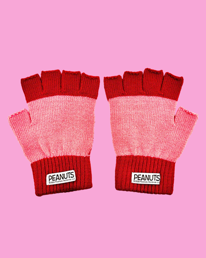 Peanuts Snoopy Love Fingerless Gloves