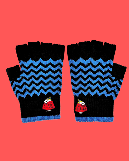 Peanuts Snoopy Puffa Coat Fingerless Gloves