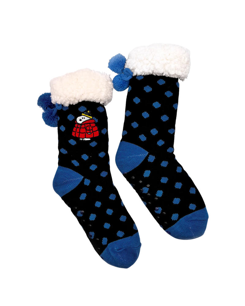 Peanuts Snoopy Puffa Coat Slipper Socks