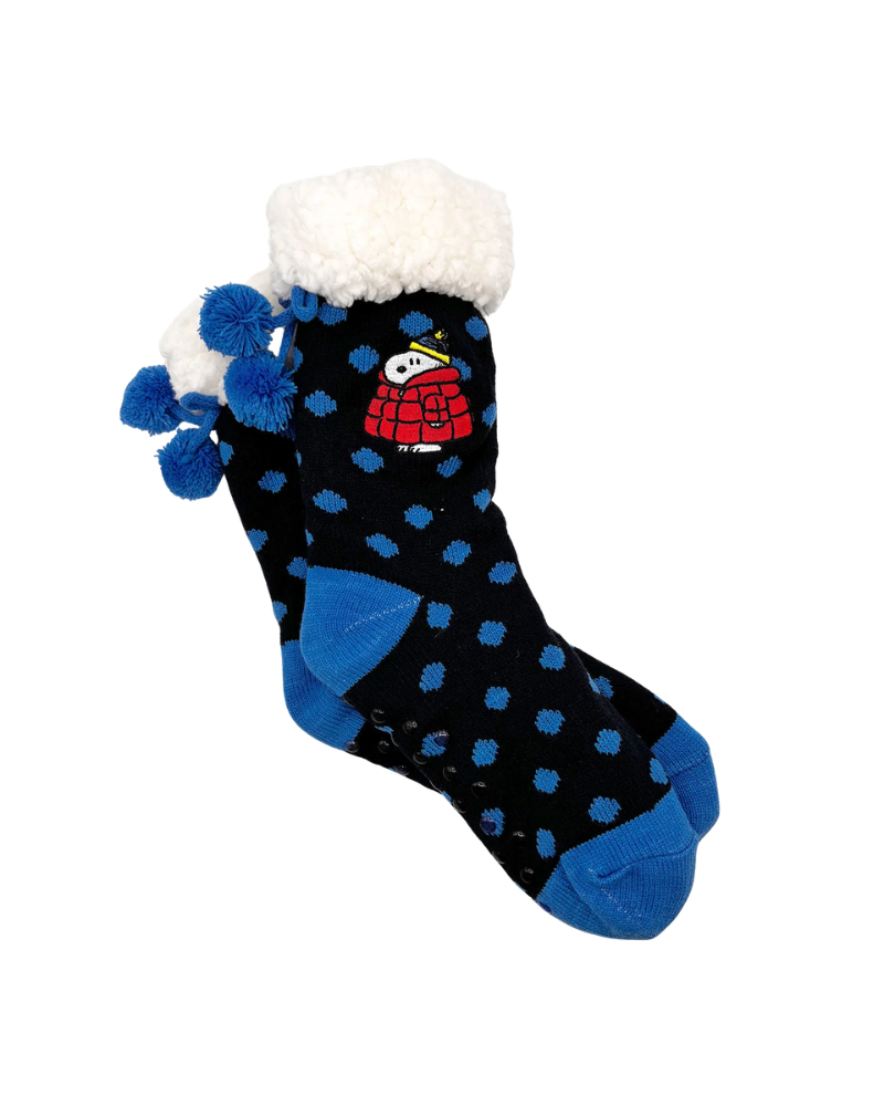 Peanuts Snoopy Puffa Coat Slipper Socks