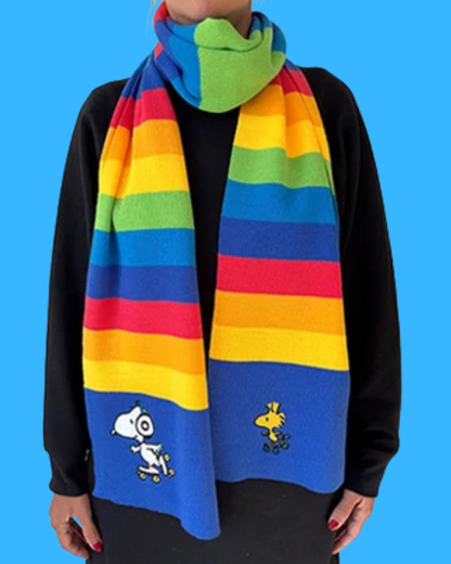 Peanuts Snoopy Rainbow Scarf