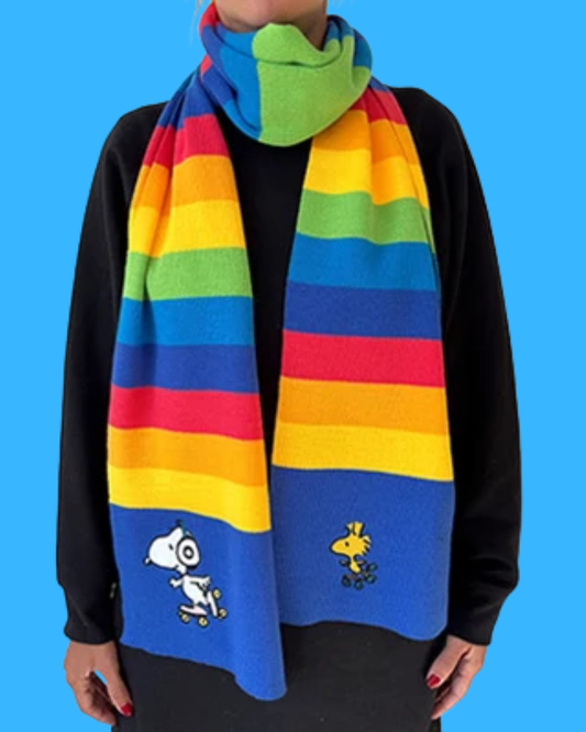 Peanuts Snoopy Rainbow Scarf