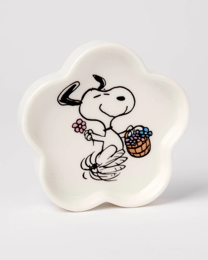 Peanuts Happy Dance Flower Shaped Trinket Dish