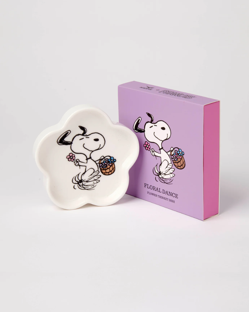 Peanuts Happy Dance Flower Shaped Trinket Dish