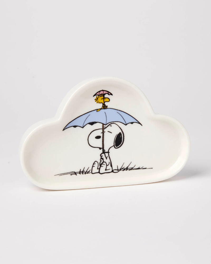Rainy Day Umbrella Peanuts Cloud Shaped Trinket Dish