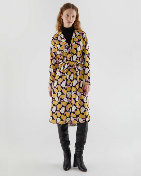Pear Print Shirt Dress  By Compania Fantastica