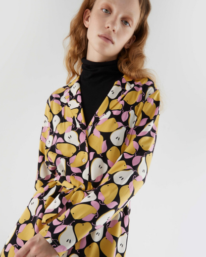 Pear Print Shirt Dress  By Compania Fantastica