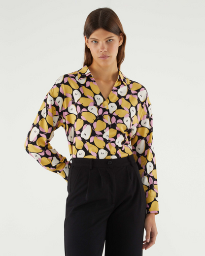 Pear Print Shirt By Compania Fantastica