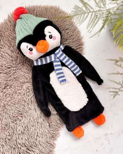 Penguin In Hat Hot Water Bottle