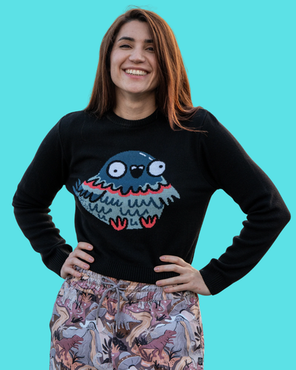 Party Pigeon Cropped Jumper Rebel Romance x Katie Abey