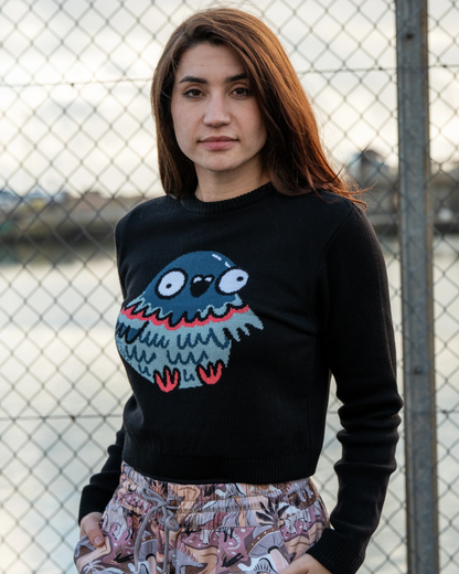 Party Pigeon Cropped Jumper Rebel Romance x Katie Abey