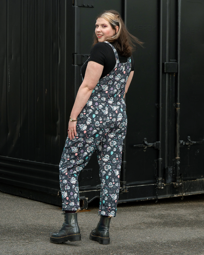 Party Pigeon Unisex Stretch Dungarees