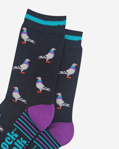 Pigeon Unisex Socks Black