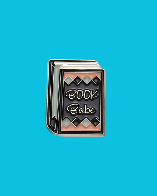 Book Babe Enamel Pin Badge