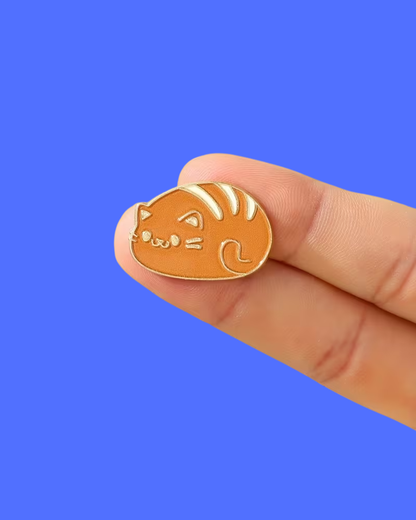 Cat Loaf of Bread Pin Badge